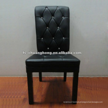 Mobília de sala de estar de couro preto (YC-F079)